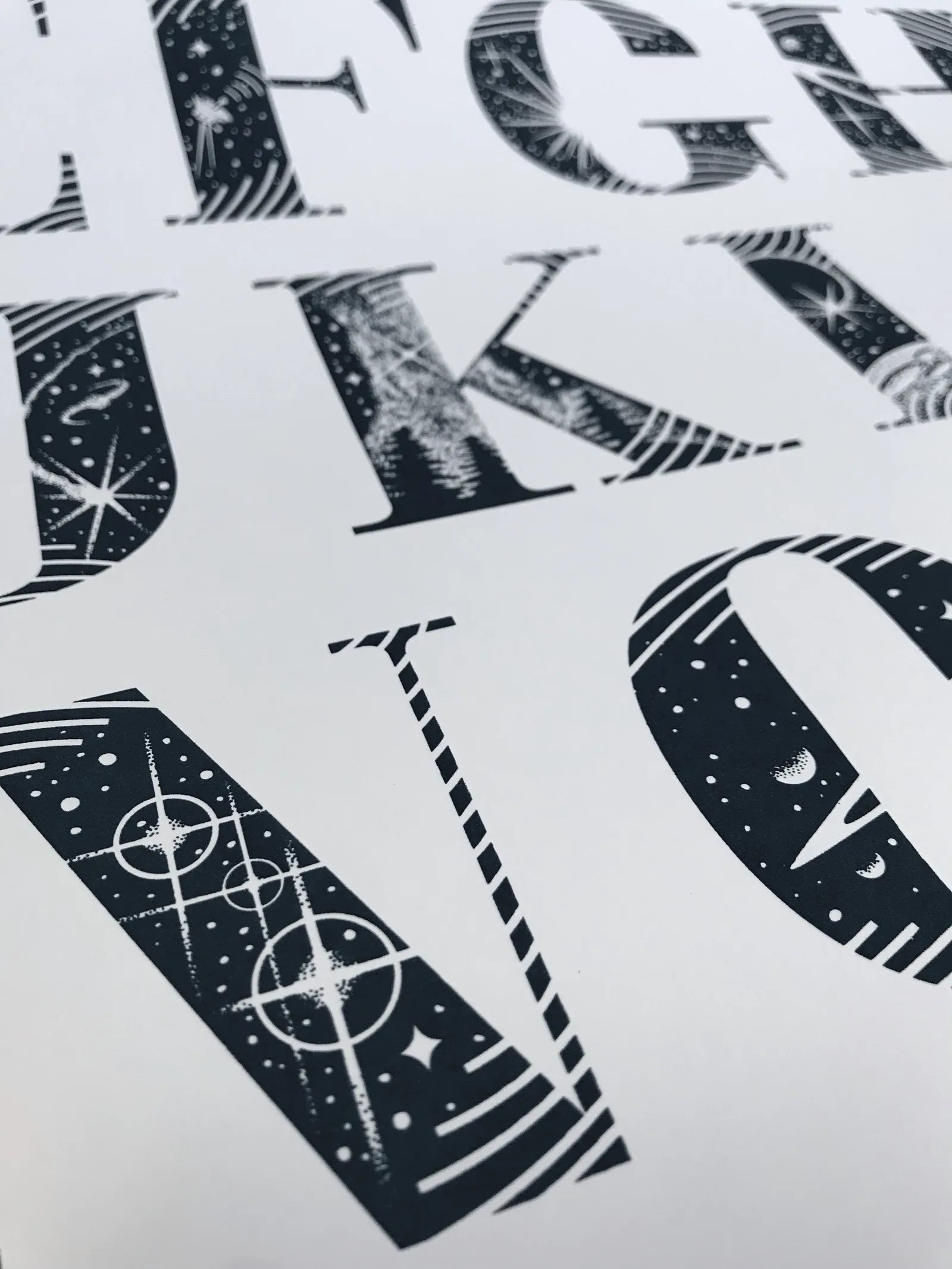 Close-up of finished Spaceabet